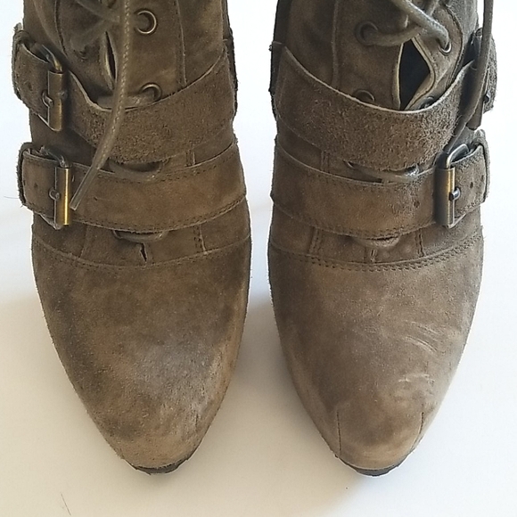 Brian Atwood Niki Combat Platform Boot Green EU 36 - Picture 5 of 8